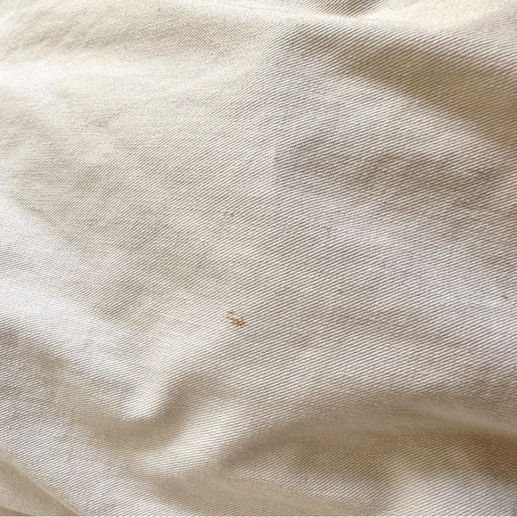 VINTAGE CHEVIGNON CRAFTSMANSHIP BEIGE COTTON BOMBER JACKET EMBROIDERY UNISEX L - Picture 14 of 15